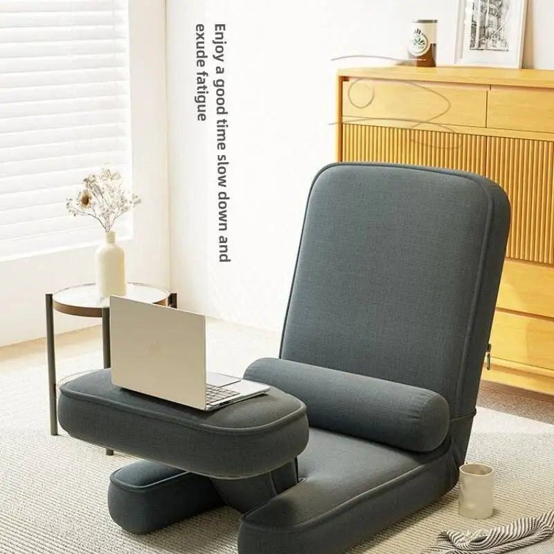 Simple and Modern Legless Folding Lazy Sofa Chair That Can Be Reclined and Adjusted Computer Chair