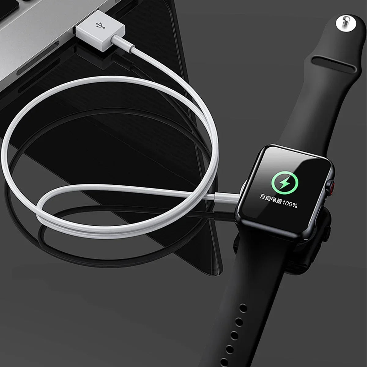 2025 Magnetic Wireless USB A Fast Charger for Apple Watch Ultra Series 9 8 7 6 SE Type C Cable Charging for iWatch Series 5 3 2