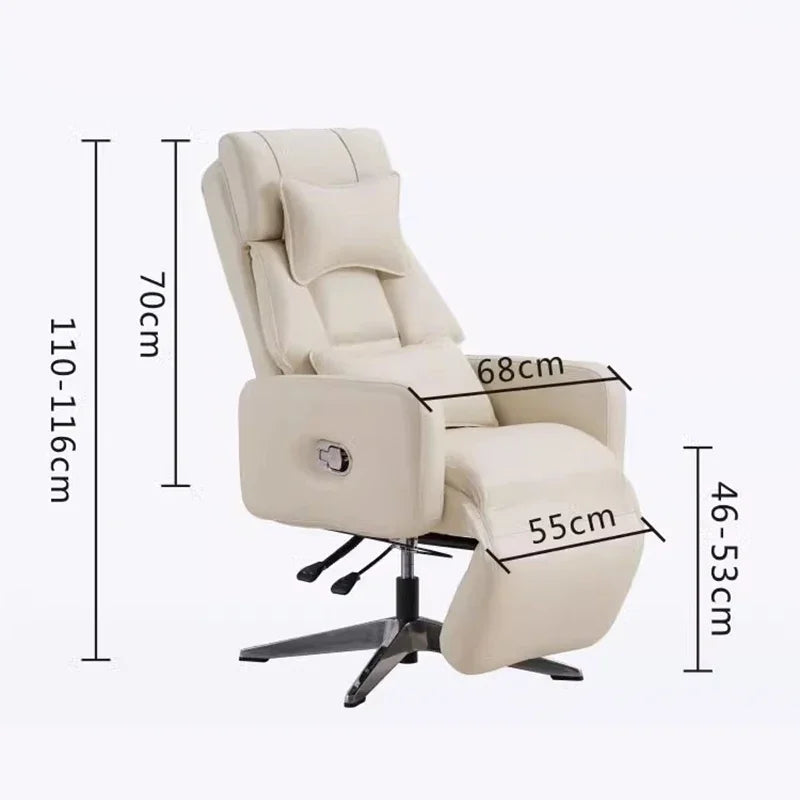 Luxury Boss Recliner Office Chair Comfortable Long Cushion Computer Chair Bedroom Game Home Lunch Back Chair Recliner FYOC