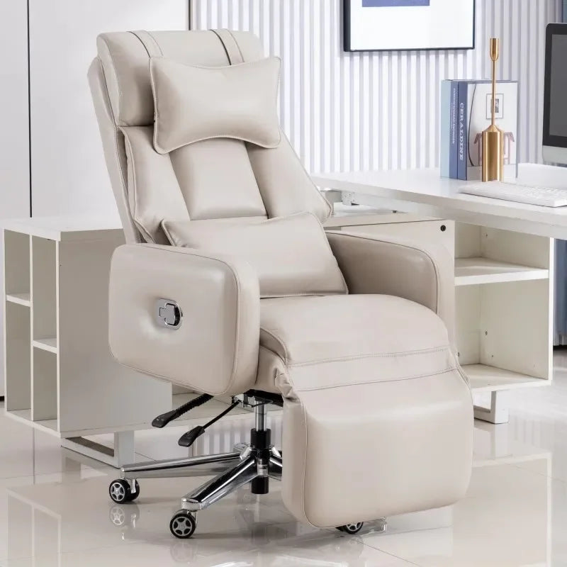 Luxury Boss Recliner Office Chair Comfortable Long Cushion Computer Chair Bedroom Game Home Lunch Back Chair Recliner FYOC