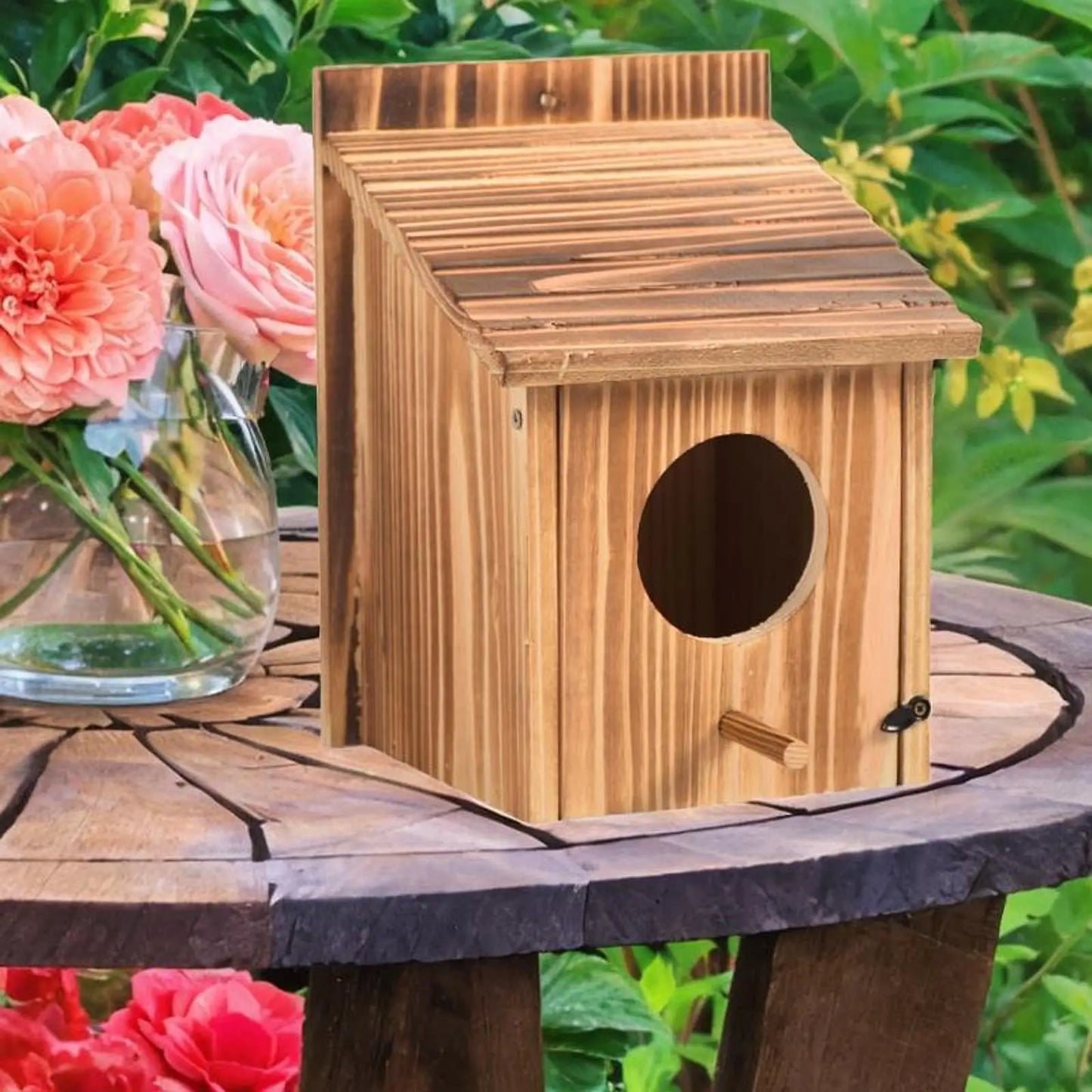 Outdoor Bird House Bluebird House Hanging Birdhouse for Window Balcony Patio