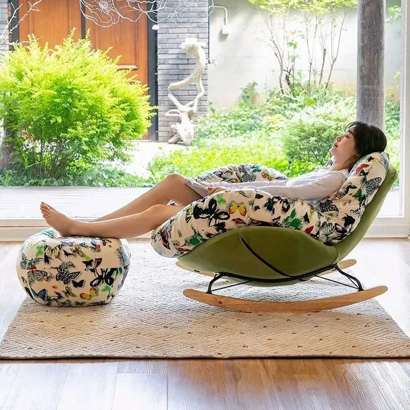 Light Luxury, Single, Lazy, Rocking Chair, Sofa, Recliner, Home, Living Room, Balcony, Leisure, Snail