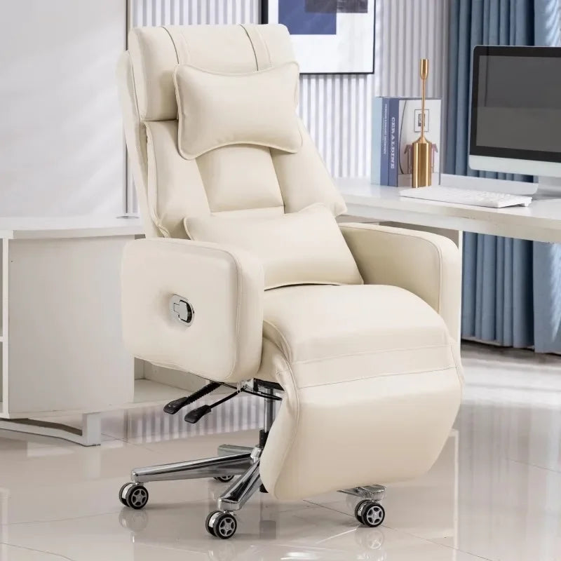 Luxury Boss Recliner Office Chair Comfortable Long Cushion Computer Chair Bedroom Game Home Lunch Back Chair Recliner FYOC