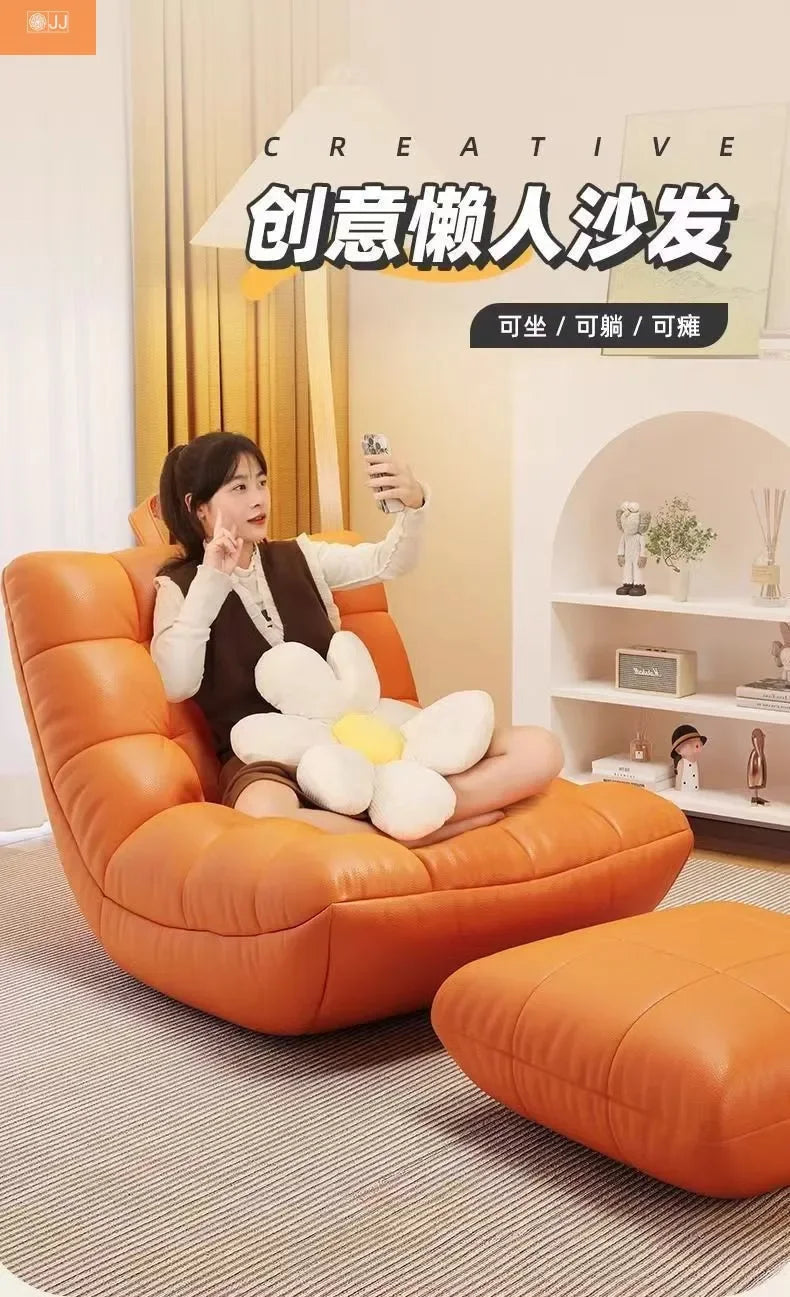 Tatami Lazy Sofa Internet Celebrity Caterpillar Bean Bag Small Apartment Balcony Leisure Recliner Bedroom New Single Chair