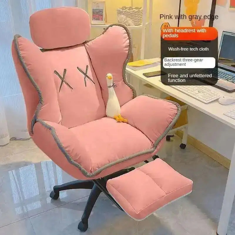 Modern Minimalist Gaming Chair for Household 의자 Computer Chair Comfortable Sitting Leisure Backrest Reclining Office Chair