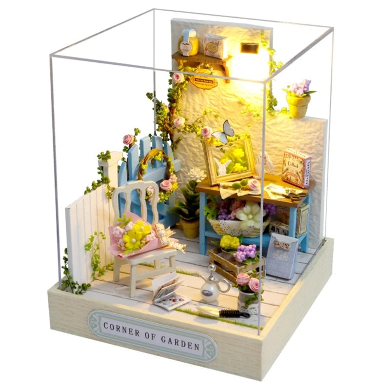 Dollhouse DIY Miniature Furniture Kits Mini Handmade Craft Little House