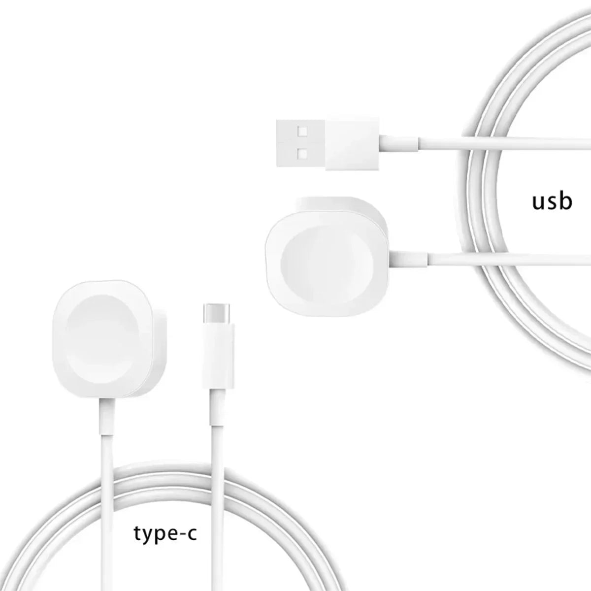 2025 Magnetic Wireless USB A Fast Charger for Apple Watch Ultra Series 9 8 7 6 SE Type C Cable Charging for iWatch Series 5 3 2