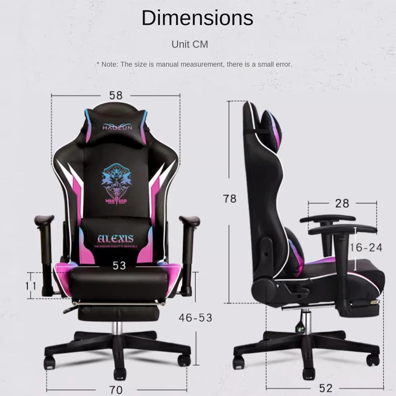 Gaming Chair Home Office Computer Chair Reclining Comfortable Chaise Gaming Lift Backrest Boss Chair