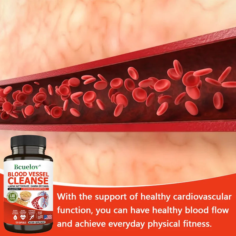 Nattokinase 2000 FU Supplement - Improve Blood Circulation, Promote Detoxification Metabolism, Maintain Cardiovascular Health