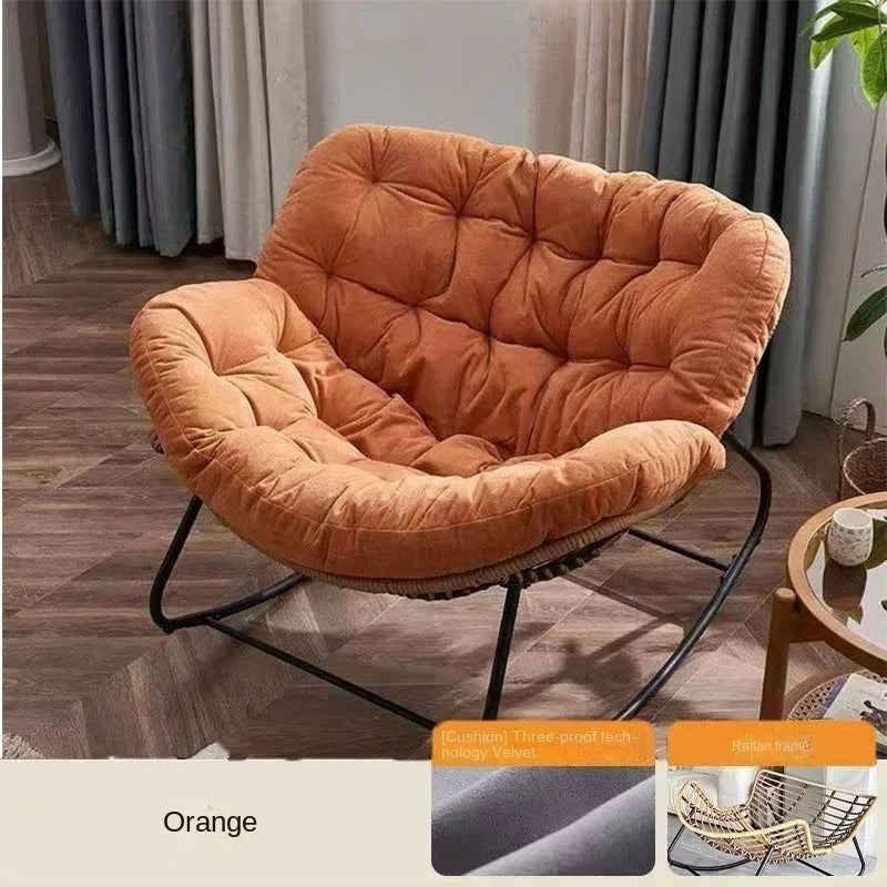 Rocking chair recliner adult balcony home leisure lazy sofa living room single sofa Internet celebrity rocking chair