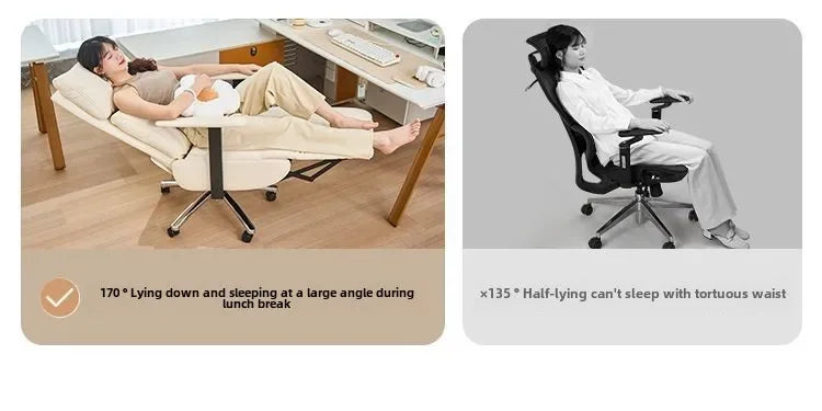 HotOffice Chair, Lunch Break, Reclining, Comfortable, Sedentary, Computer Chair, Recliner, Living Room, Bedroom, Sofa
