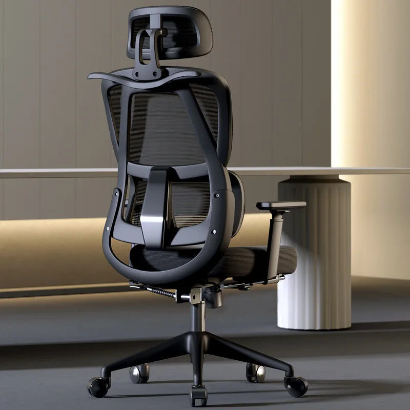 Ergonomic Office Chair Reclining Lumbar Support Headrest Adjustable Armrests Footrest Bureaustoel Home Office Gaming Room