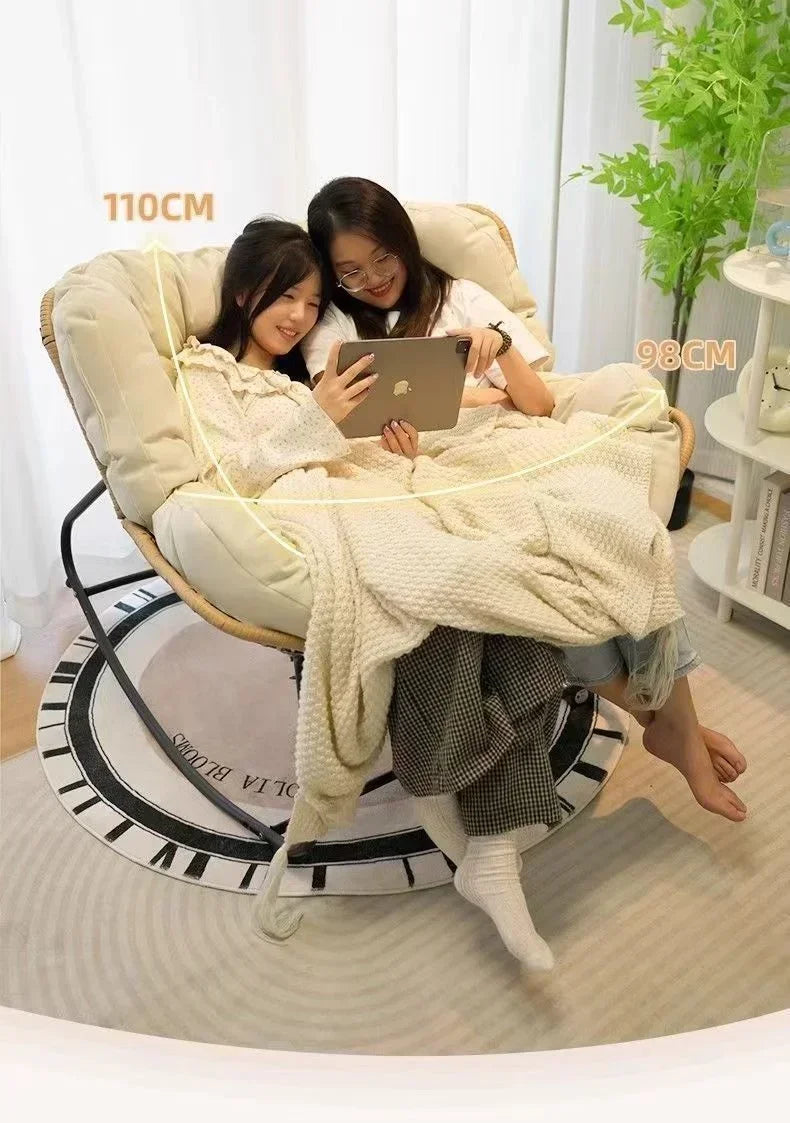 Rocking chair recliner adult balcony home leisure lazy sofa living room single sofa Internet celebrity rocking chair