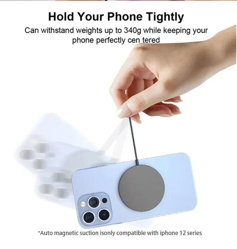 100W Magnetic Wireless Charger Dock for Magsafe iPhone 16-12 Samsung Xiaomi Mini USB A PD Fast Charging Pad Stand Mag Chargers