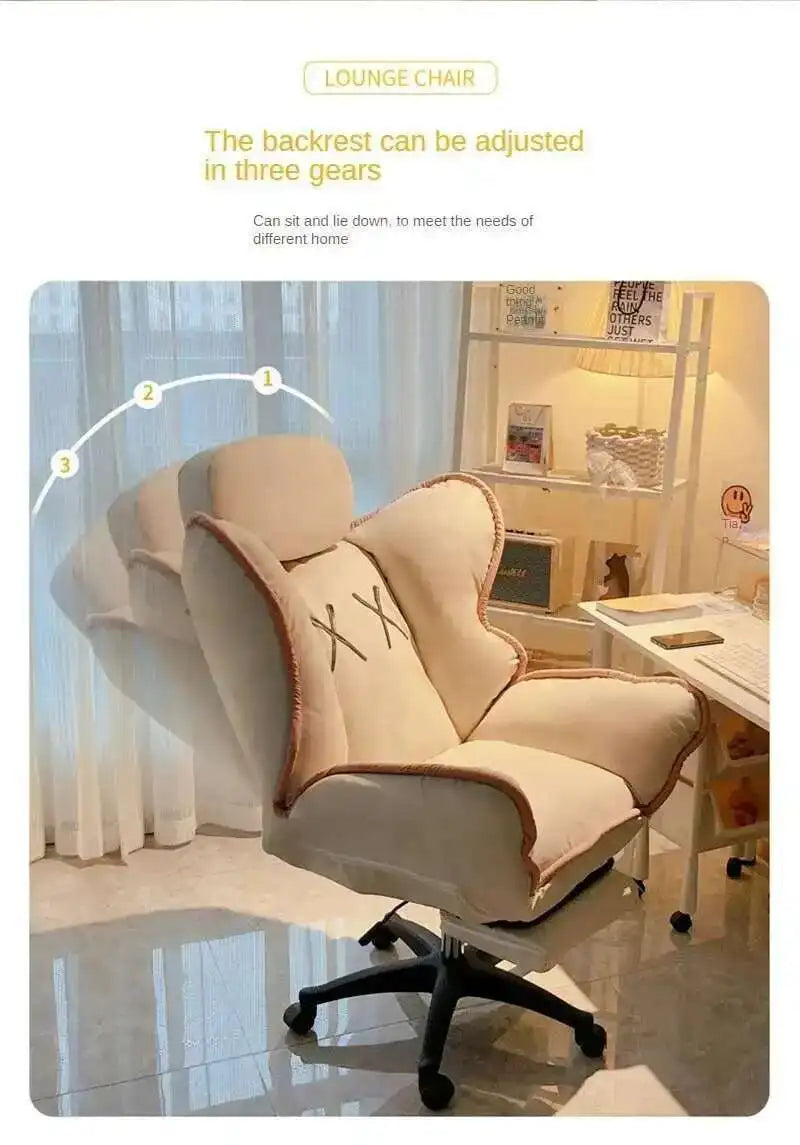 Modern Minimalist Gaming Chair for Household 의자 Computer Chair Comfortable Sitting Leisure Backrest Reclining Office Chair