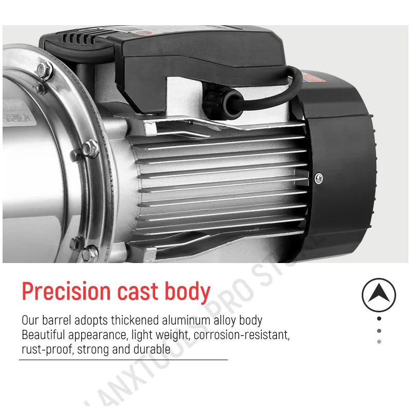 Household Fully Automatic Water Pump 370W-1500W Self-Priming Stainless Steel Silent Tap Booster Pump for Water Supply System