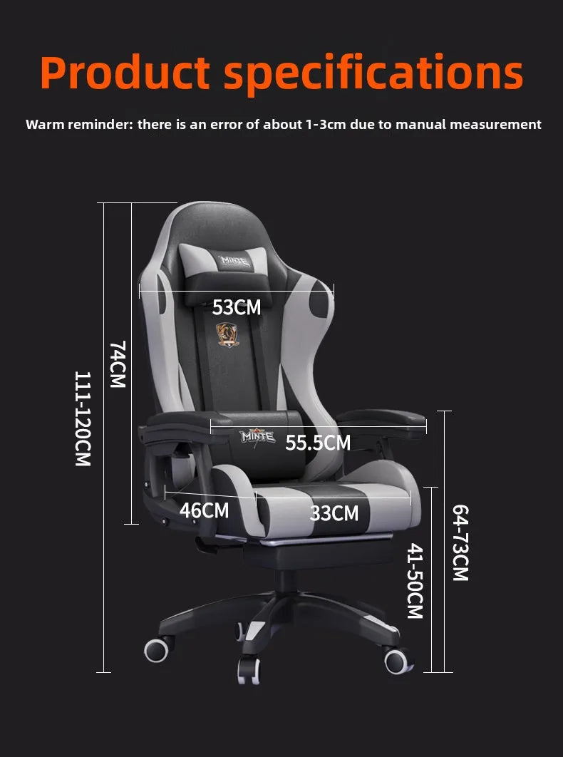 Gaming chair, home, comfortable, sedentary, dormitory, sofa single, game seat, reclining, ergonomics