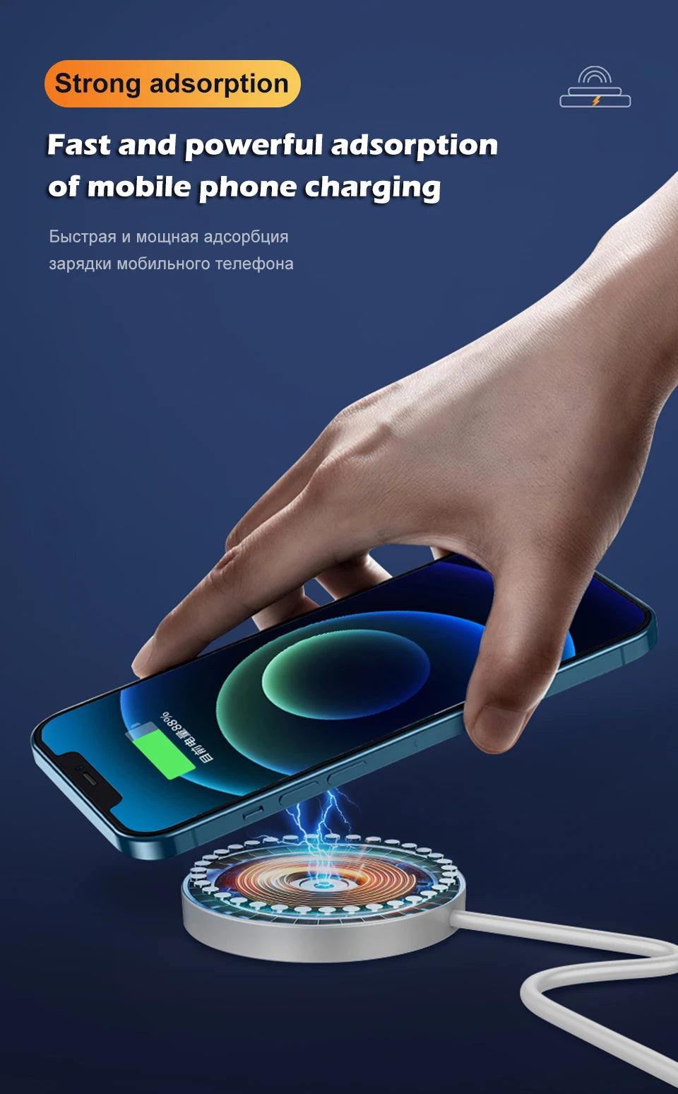 For Apple Magsafes Original 30W Wireless Charger For iPhone 11 12 13 14 15 16 Pro Max X XS XR Plus Fast Charging Magnetic Charge