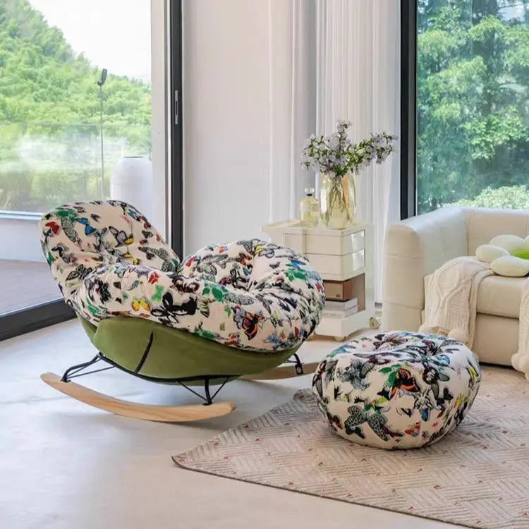 Light Luxury, Single, Lazy, Rocking Chair, Sofa, Recliner, Home, Living Room, Balcony, Leisure, Snail