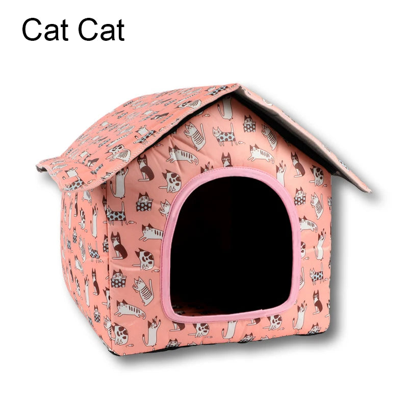 Waterproof Cat House for Outdoors Rainproof Dog House Cat House Villa Tent Collapsible Pet Shelter house waterproof sun proof