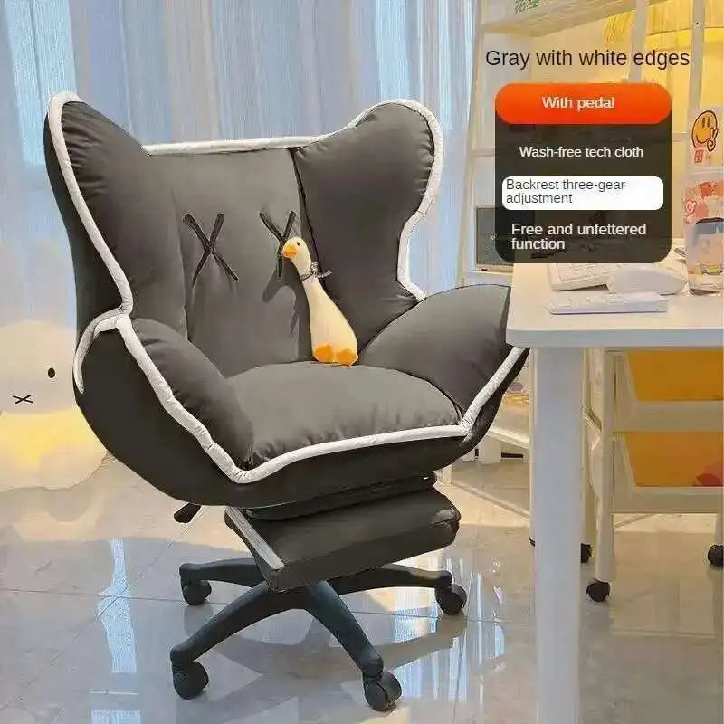Modern Minimalist Gaming Chair for Household 의자 Computer Chair Comfortable Sitting Leisure Backrest Reclining Office Chair