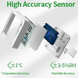 Weather Station Indoor Outdoor Wireless Thermometer Hygrometer With 1 Remote Sensor Temperature And Humidity Gauge Meter Monitor