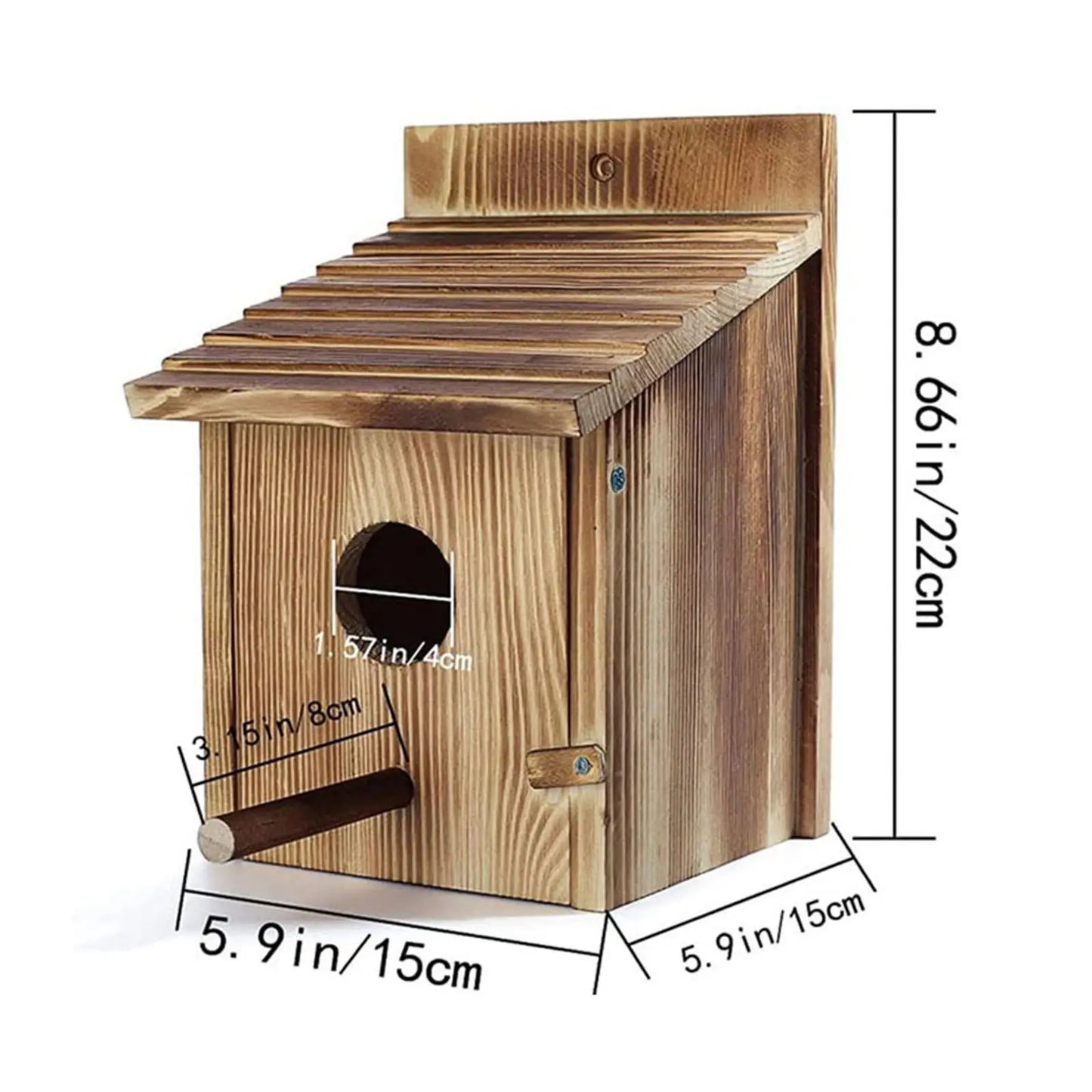 Bird House Sheltered Warm Place Hanging Birdhouse for Kids Adults Garden Patio Decorative Small Birds Bird Viewing Outdoor