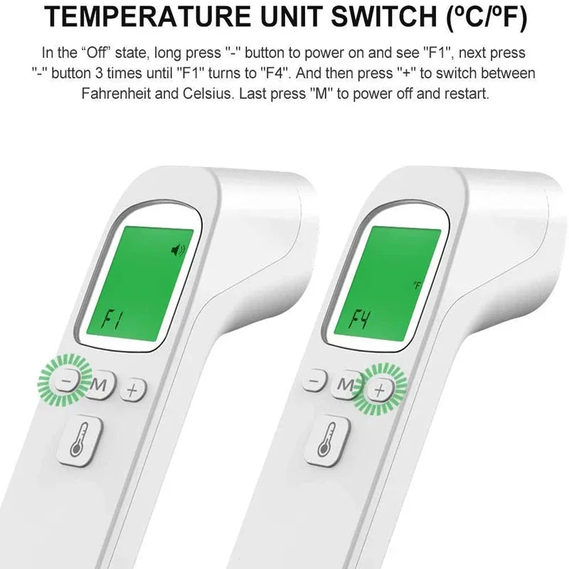 Non-Contact Body Temperature Tool Medical IR Fever Thermometer Digital Ear Thermometer or Mini Finger Pulse Oximeter Blood Oxyge