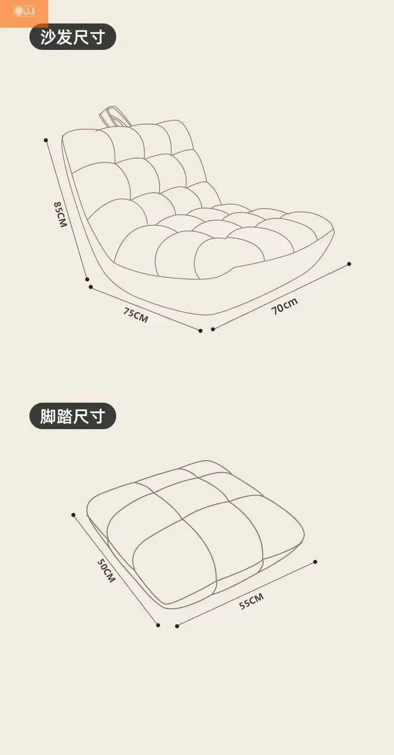 Tatami Lazy Sofa Internet Celebrity Caterpillar Bean Bag Small Apartment Balcony Leisure Recliner Bedroom New Single Chair