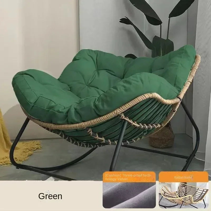 Rocking chair recliner adult balcony home leisure lazy sofa living room single sofa Internet celebrity rocking chair