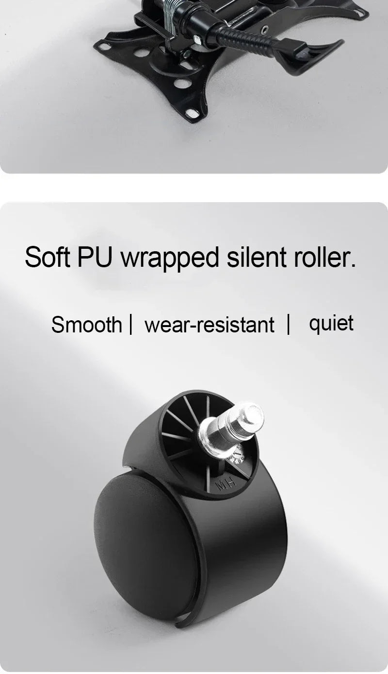 Ergonomic Office Chair Reclining Lumbar Support Headrest Adjustable Armrests Footrest Bureaustoel Home Office Gaming Room