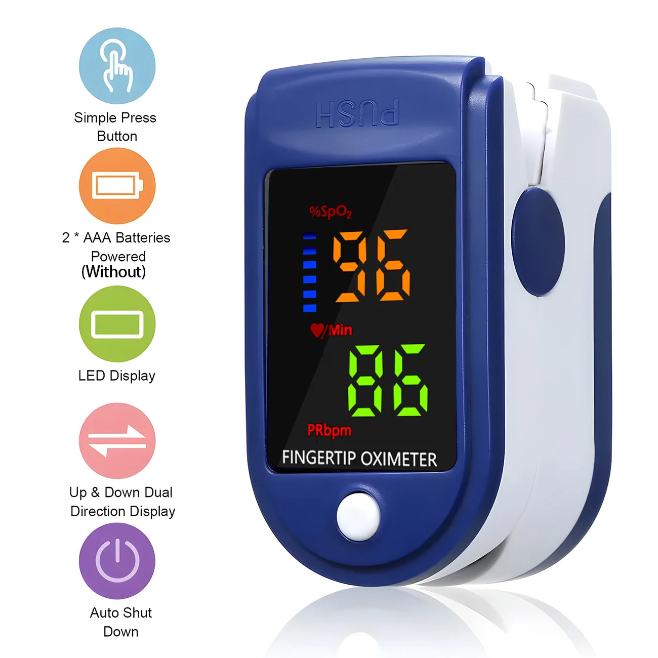 Non-Contact Body Temperature Tool Medical IR Fever Thermometer Digital Ear Thermometer or Mini Finger Pulse Oximeter Blood Oxyge