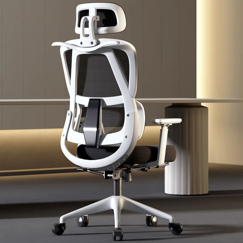 Ergonomic Office Chair Reclining Lumbar Support Headrest Adjustable Armrests Footrest Bureaustoel Home Office Gaming Room