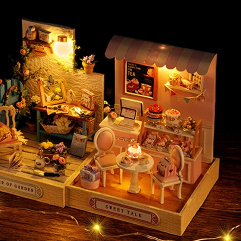 Dollhouse DIY Miniature Furniture Kits Mini Handmade Craft Little House