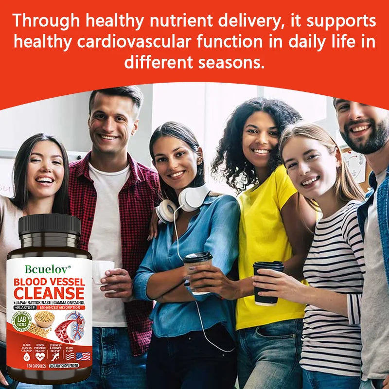 Nattokinase 2000 FU Supplement - Improve Blood Circulation, Promote Detoxification Metabolism, Maintain Cardiovascular Health