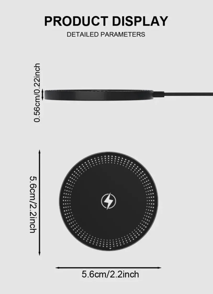 100W Magnetic Wireless Charger Dock for Magsafe iPhone 16-12 Samsung Xiaomi Mini USB A PD Fast Charging Pad Stand Mag Chargers