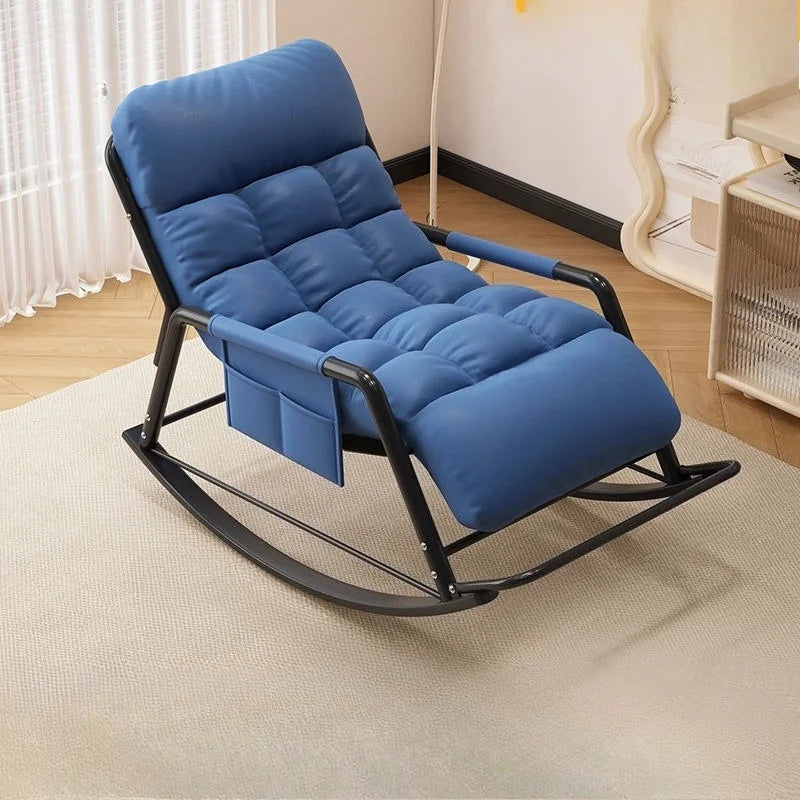 Recliner Rocking Chair Sitting and Sleeping Dual-purpose Lunch Break Chair Balcony Home Leisure Lazy Sofa Chair Ergonomic