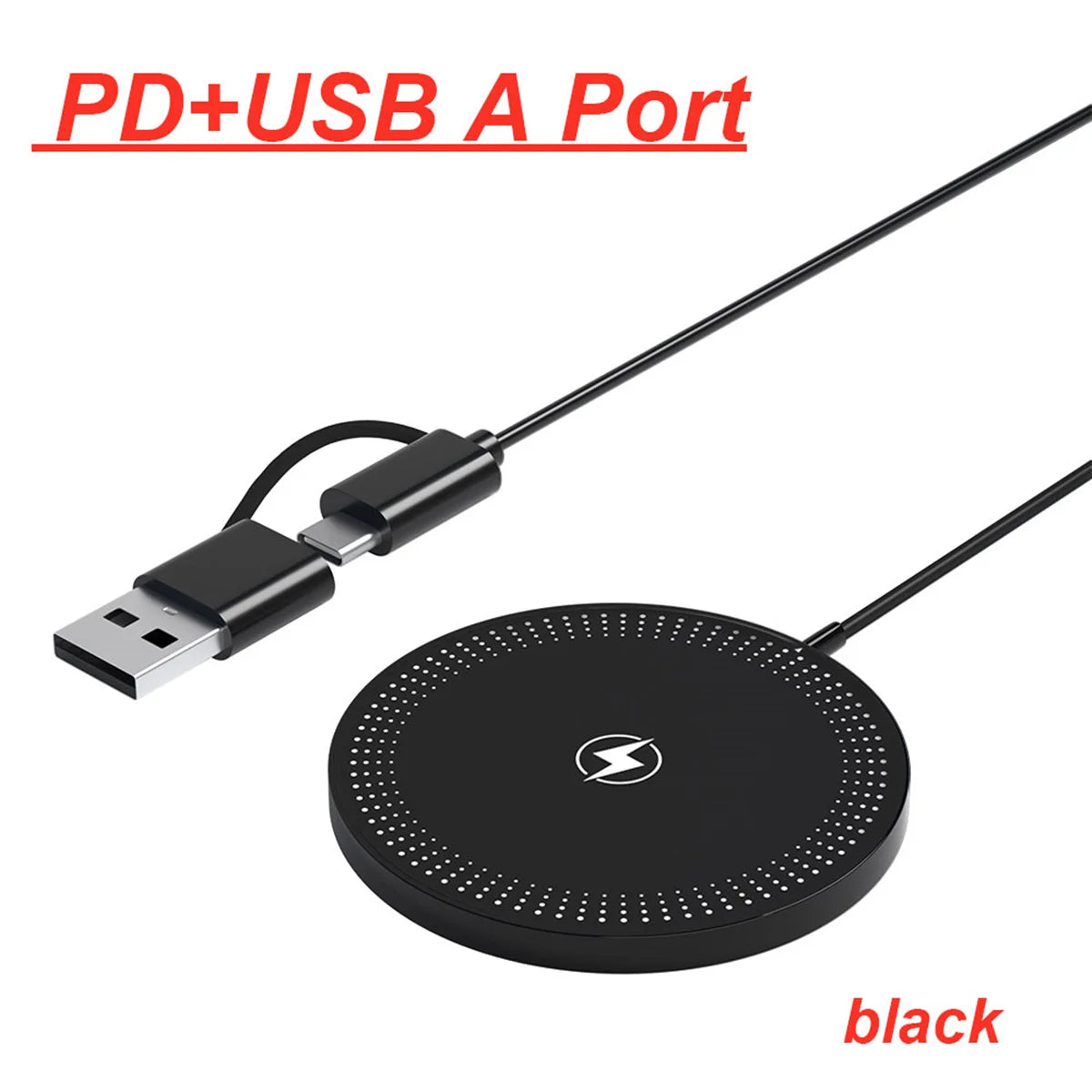 100W Magnetic Wireless Charger Dock for Magsafe iPhone 16-12 Samsung Xiaomi Mini USB A PD Fast Charging Pad Stand Mag Chargers