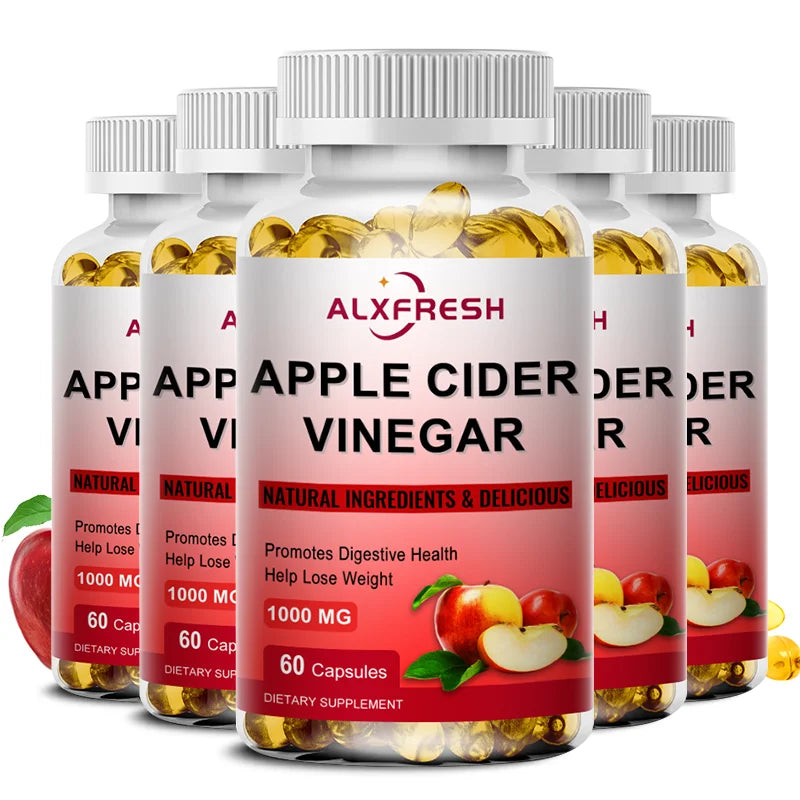 Apple Cider Vinegar Capsules Support Appetite Suppression Promote Fat Metabolism and Digestive Health Antioxidant Detoxification
