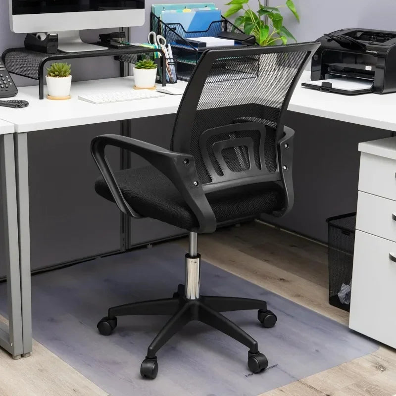 Adjustable Desk Swivel Chairs Computer Chair with Armrests Elastic Chair Flip-up Arms and Lumbar Ergonomic Gamer Recliner Chair