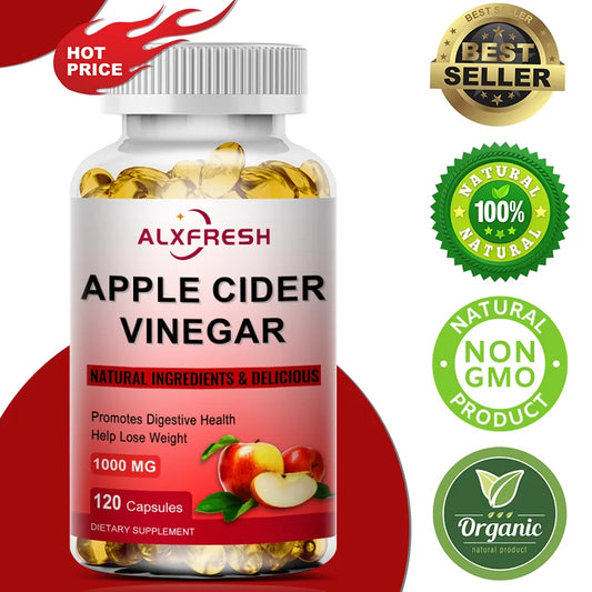 Apple Cider Vinegar Capsules Support Appetite Suppression Promote Fat Metabolism and Digestive Health Antioxidant Detoxification