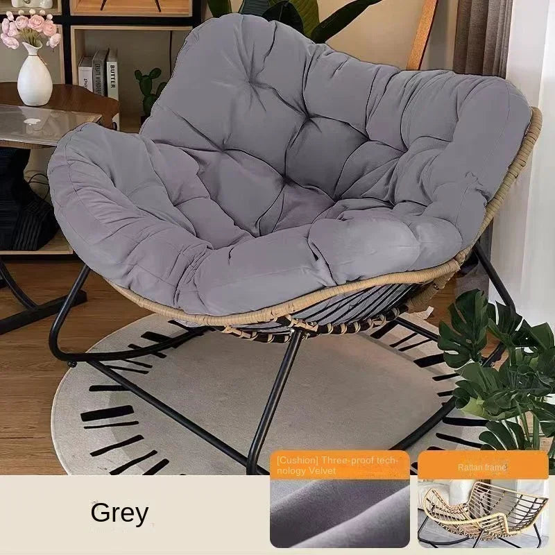 Rocking chair recliner adult balcony home leisure lazy sofa living room single sofa Internet celebrity rocking chair