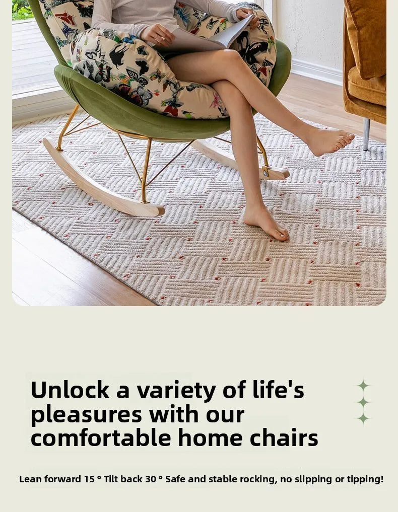 Light Luxury, Single, Lazy, Rocking Chair, Sofa, Recliner, Home, Living Room, Balcony, Leisure, Snail