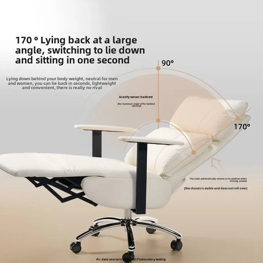 HotOffice Chair, Lunch Break, Reclining, Comfortable, Sedentary, Computer Chair, Recliner, Living Room, Bedroom, Sofa