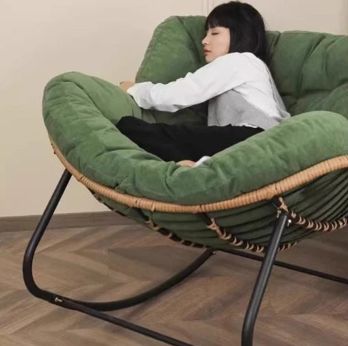 Rocking chair recliner adult balcony home leisure lazy sofa living room single sofa Internet celebrity rocking chair