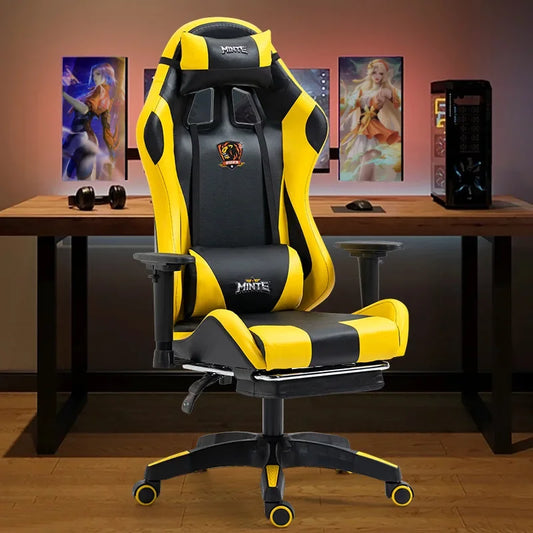 Gaming Chair Reclining Comfortable Office Chair Sedentary Ergonomic Chair Household Lift Seat