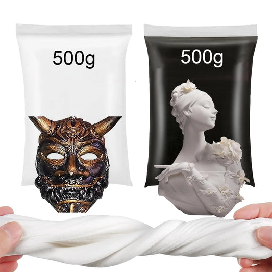 500g Air Dry Clay Foam Modeling Clay, Soft Squishy Molding Clay, Moldable Clay for Kids Adults, Arts & Crafts Project Slime